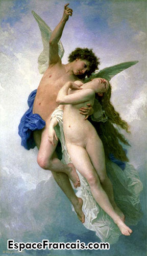Psychè et L'Amour, par William Bouguereau (1889).