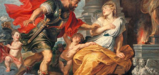 Pierre Paul Rubens, Mars et Rhéa Silvia, 1617. Huile sur toile, 208 × 272 cm. Musée Liechtenstein, Vienne, Autriche.