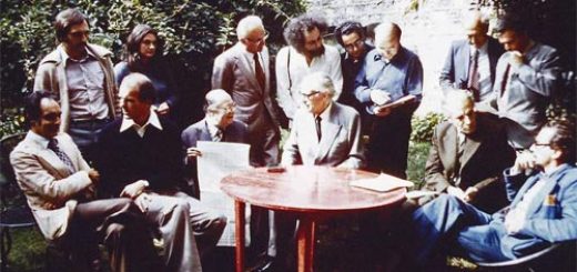 Membres de l'OuLiPo, septembre 1975, Boulogne, France.
