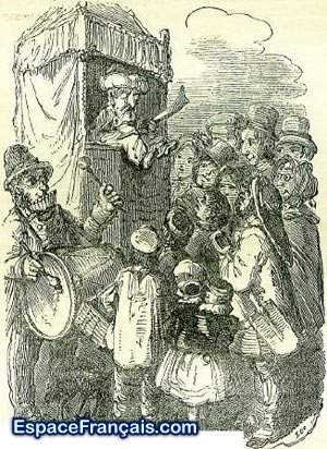 Théâtre de marionnettes en Italie dit Fantoccini ; de l'italien fantoccino (« marionnette »), au pluriel fantoccini, diminutif de fante (« jeune garçon, serviteur »), aphérèse de infante. Théâtre de marionnettes en Italie dit Fantoccini ; de l'italien fantoccino (« marionnette »), au pluriel fantoccini, diminutif de fante (« jeune garçon, serviteur »), aphérèse de infante.