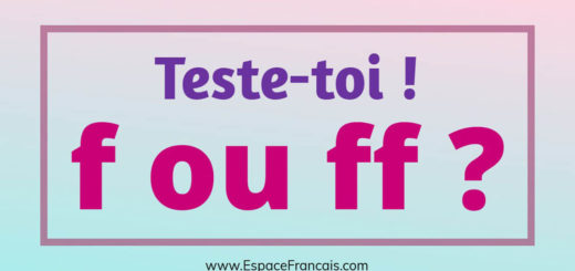 Quiz : f ou ff ? - Consonne simple ou consonne double ?
