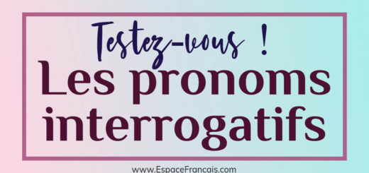 Quiz / Exercice : Les pronoms interrogatifs