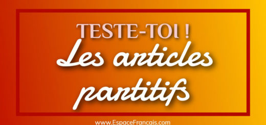 Quiz / Exercice : Les articles partitifs