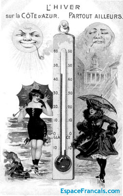 Affiche de la Belle Époque: L'hiver sur la Côte d'Azur