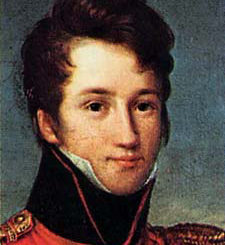 Alfred de Vigny vers l'âge de dix-sept ans en uniforme de sous-lieutenant de la Maison du roi, portrait attribué à François Joseph Kinson, Musée Carnavalet