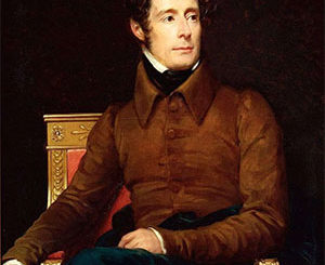Portrait d'Alphonse de Lamartine, par François Gérard (Baron), 1831.