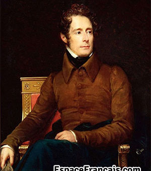 Portrait d'Alphonse de Lamartine, par François Gérard (Baron), 1831.