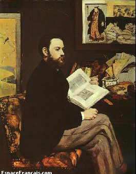 Portrait d'Émile Zola par Édouard Manet, 1868.
