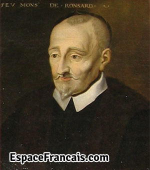 Portrait posthume de Ronsard par l'École de Blois (vers 1620), représenté de façon anachronique avec une barbichette en pointe.