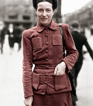 Photo de Simone de Beauvoir.