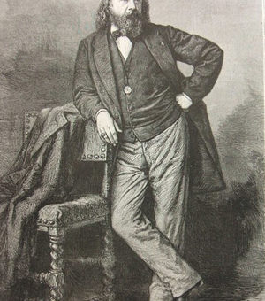 Portrait de Théophile Gautier, d'après la photographie de M. Bertall, 1869.