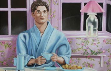 Du côté de chez Swann, un tableau fait par Caroline Maurel qui rend hommage à son auteur préféré (2007).