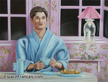Du côté de chez Swann, un tableau fait par Caroline Maurel qui rend hommage à son auteur préféré (2007).