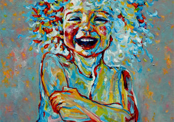 Le Bonheur (Happiness), un tableau de Joep Buijs, acrylique sur canevas, 2010.