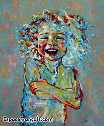 Le Bonheur (Happiness), un tableau de Joep Buijs, acrylique sur canevas, 2010.
