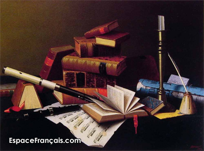 William Michael Harnett, Music-and-literature (Musique et littérature), 1878.