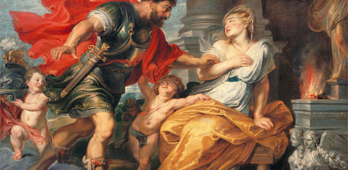 Pierre Paul Rubens, Mars et Rhéa Silvia, 1617. Huile sur toile, 208 × 272 cm. Musée Liechtenstein, Vienne, Autriche.