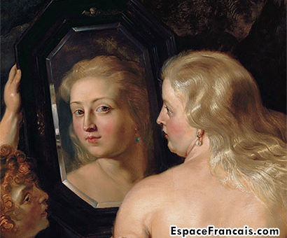 Pierre Paul Rubens, Vénus au miroir (détail), env. 1614–1615, huile sur panneau, Liechtenstein Museum Vienne