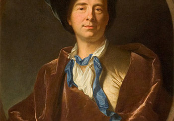 Portrait de Bernard Le Bouvier de Fontenelle fait par Hyacinthe Rigaud en 1713. Musée Fabre, Montpellier.
