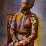 Arlequin assis (1923) par Pablo Picasso (1881-1973). Arlequin assis (1923) par Pablo Picasso (1881-1973).