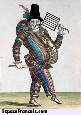 Polichinelle (c. 1650), une gravure de Nicolas Bonnart Polichinelle (c. 1650), une gravure de Nicolas Bonnart