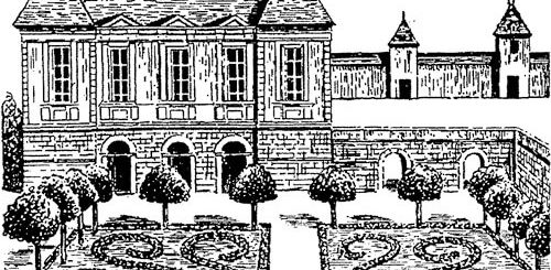 L'Hôtel de Rambouillet d’après une gravure de Gomboust (1652)