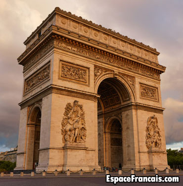 L'arc de triomphe de l'Étoile à Paris, XIXe siècle. L'arc de triomphe de l'Étoile à Paris, XIXe siècle.