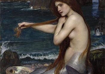 The Mermaid (La Sirène), d'après John William Waterhouse, 1901.