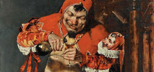 William Merritt Chase, "Keying Up" – The Court Jester [Le Bouffon de la cour] (détail), 1875.