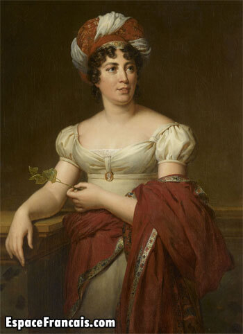 Portrait de Germaine de Staël par Marie-Éléonore Godefroid d'après François Gérard, château de Versailles. Portrait de Germaine de Staël par Marie-Éléonore Godefroid d'après François Gérard, château de Versailles.
