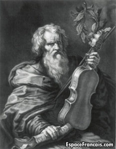 Portrait d'Homère par Mattia Preti