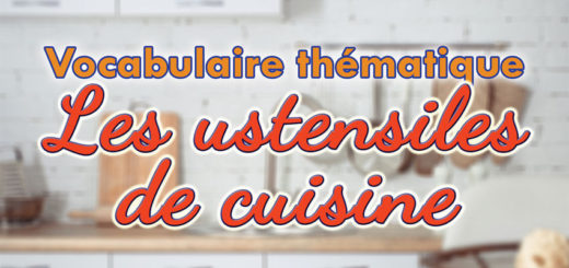 Les ustensiles de cuisine - Vocabulaire français thématique