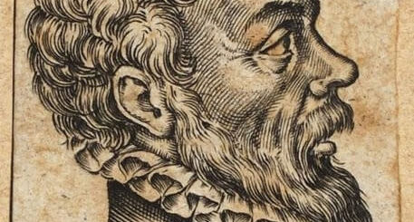 Gravure d'Étienne Jodelle par Léonard Gaultier, 1622.