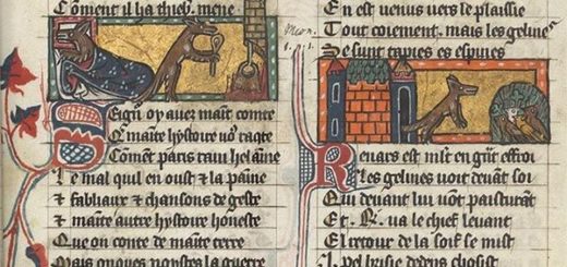 Roman de Renart, Mss Français 12584, fol.59r, Bibliothèque nationale de France. Département des manuscrits. (1301-1350)
