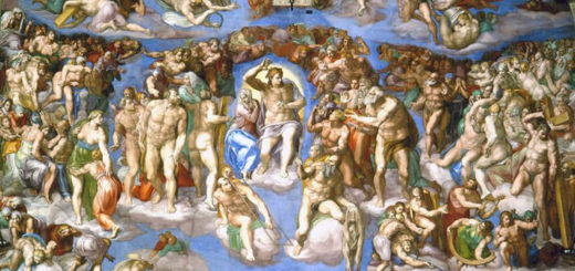 Michel-Ange, Le Jugement dernier (détail), 1536-1541, Chapelle Sixtine, Vatican