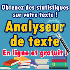 Analyseur de texte et compteur de mots - outil en ligne et gratuit