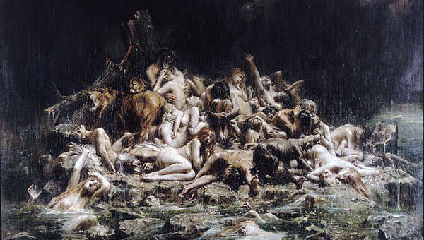 Le Déluge par Léon Comerre, vers 1911. Musée d'arts de Nantes.
