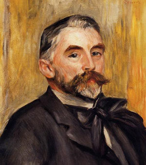 Portrait de Stéphane Mallarmé (1892) par Pierre-Auguste Renoir, Musée National de Château Versailles et de Trianon (France)
