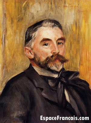 Portrait de Stéphane Mallarmé (1892) par Pierre-Auguste Renoir, Musée National de Château Versailles et de Trianon (France)