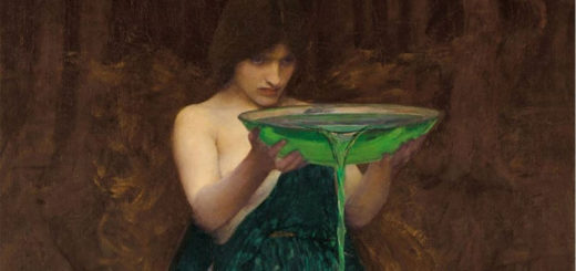 John William Waterhouse, Circe Invidiosa, 1892, huile sur toile, 179 x 85 cm, Art Gallery of South Australia