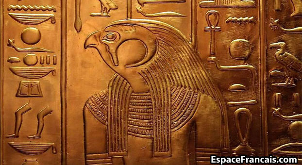 Fresque de la tombe de Horemheb, Nouvel Empire, XVIIIe dynastie, règne de Horemheb (1319-1291 av. J.-C.). Vallée des Rois, Thèbes-Ouest (Égypte).