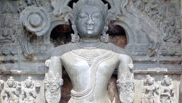 La Statue de Surya (détail) - le dieu Soleil -, à Konarak, en Inde