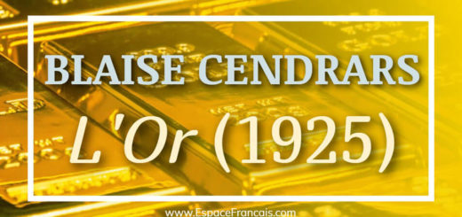 Blaise Cendrars : L'Or (roman, 1925)