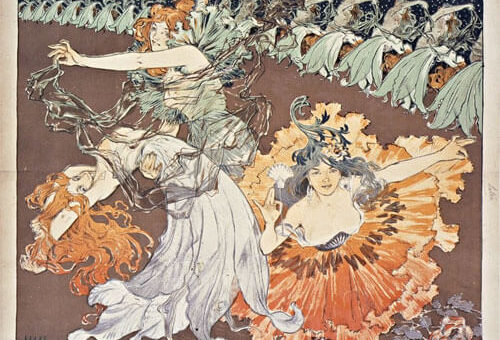 Affiche des Folies-Bergère par Léo Lelée (illustrateur, 1872-1947).