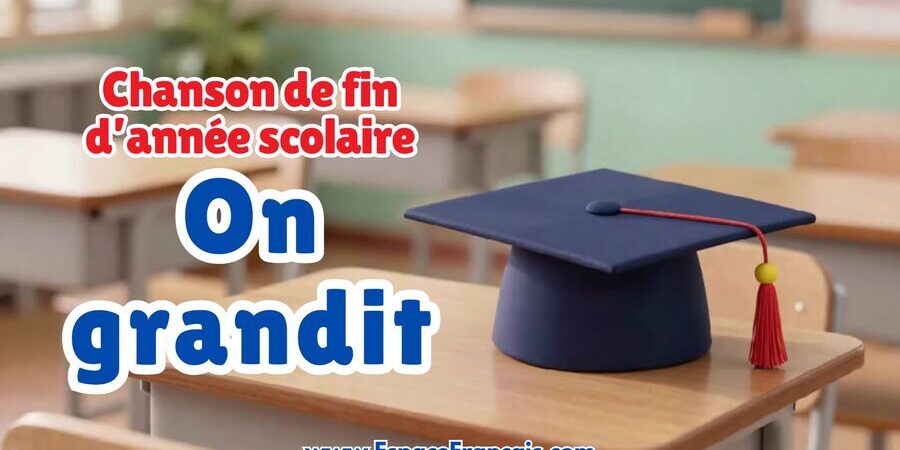 On grandit - Chanson de fin d'année scolaire