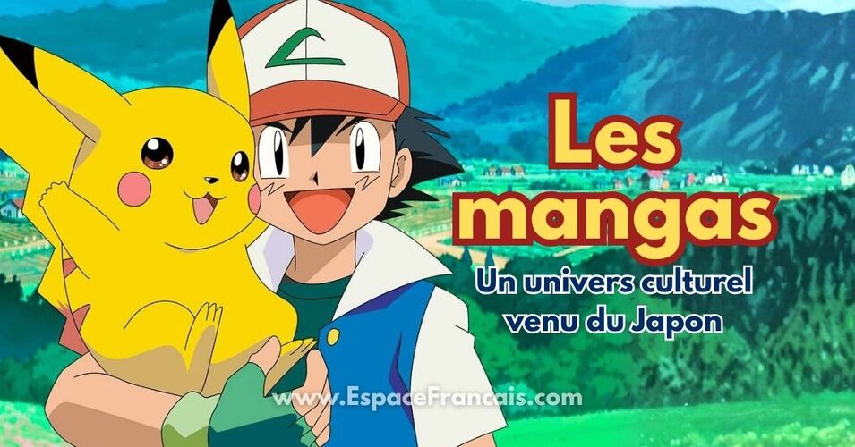 Les mangas : le Pokémon Pikachu et son dresseur Sasha Les mangas : un univers culturel venu du Japon