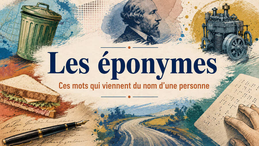 Les éponymes : ces mots qui viennent du nom d'une personne Les éponymes : ces mots qui viennent du nom d'une personne