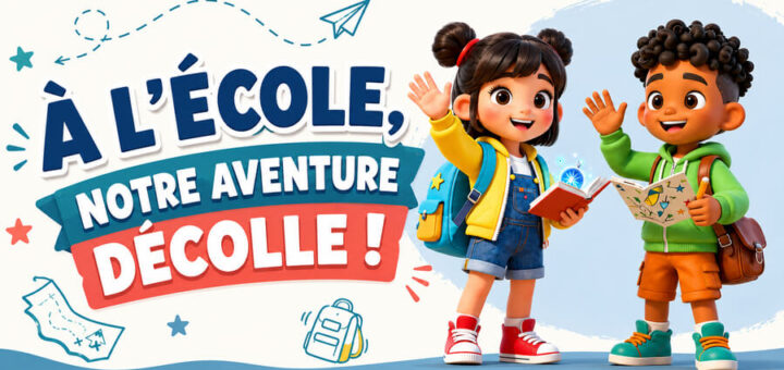 Chanson de l'école et de la rentrée scolaire : À l'école, notre aventure décolle !