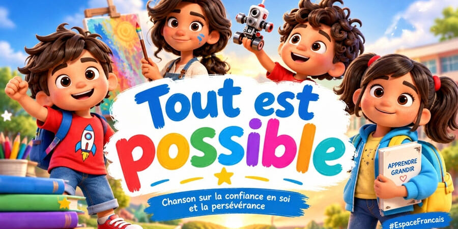 Tout est possible - Chanson sur la confiance en soi et la persévérance